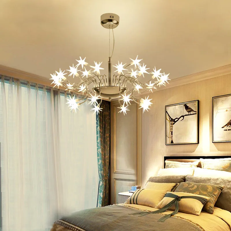 

Starry Sky LED Pendant Light Modern LED Lamp Starlight Ice Flower Pendant Lamps For Parlor study Bar Hotel Home lighting G507