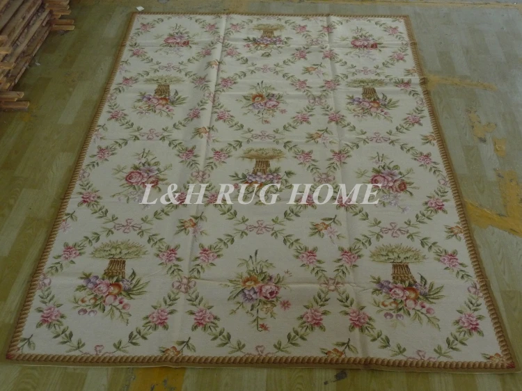 

Free Shipping 6'x9' Handmade Rug New Zealand Woolen needlepoint rug & carpet bamboo design