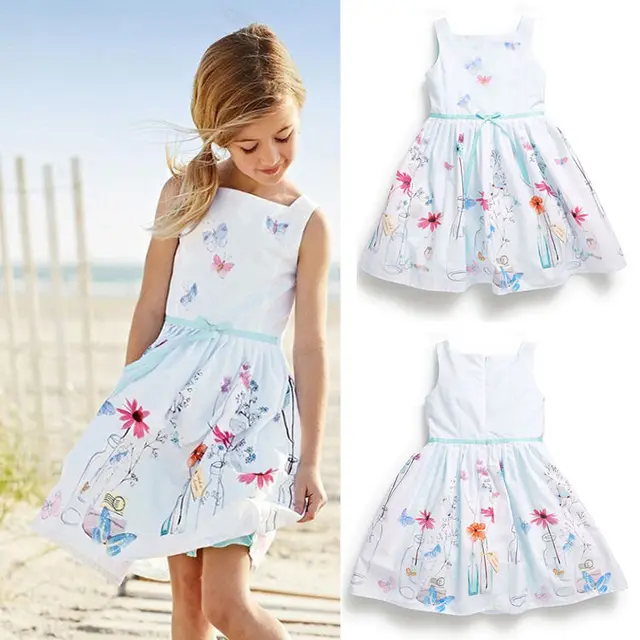 Seule Robes Robe Girl D'une Party Plage Blanc Bébé Pièce De Fleur 2WEIbeD9YH