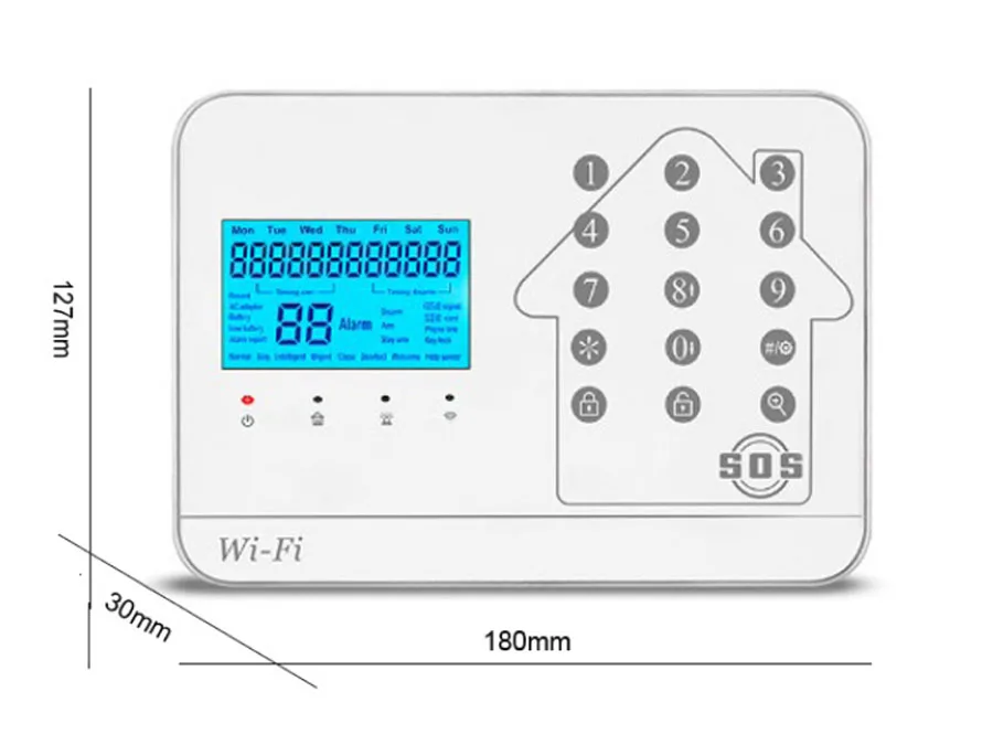 Высокое качество wifi+ GSM+ PSTN беспроводная домашняя система охранной сигнализации Поддержка iOS/Android приложение с солнечной беспроводной мигающей сиреной