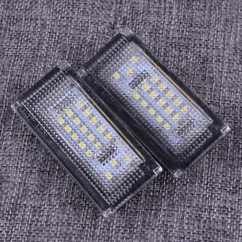 

2pcs Car 12V 3W LED Number License Plate Lights Lamp White PVC Bulb Accessory Fit For BMW Mini Cooper R50 R52 R53 2004 2005 2006