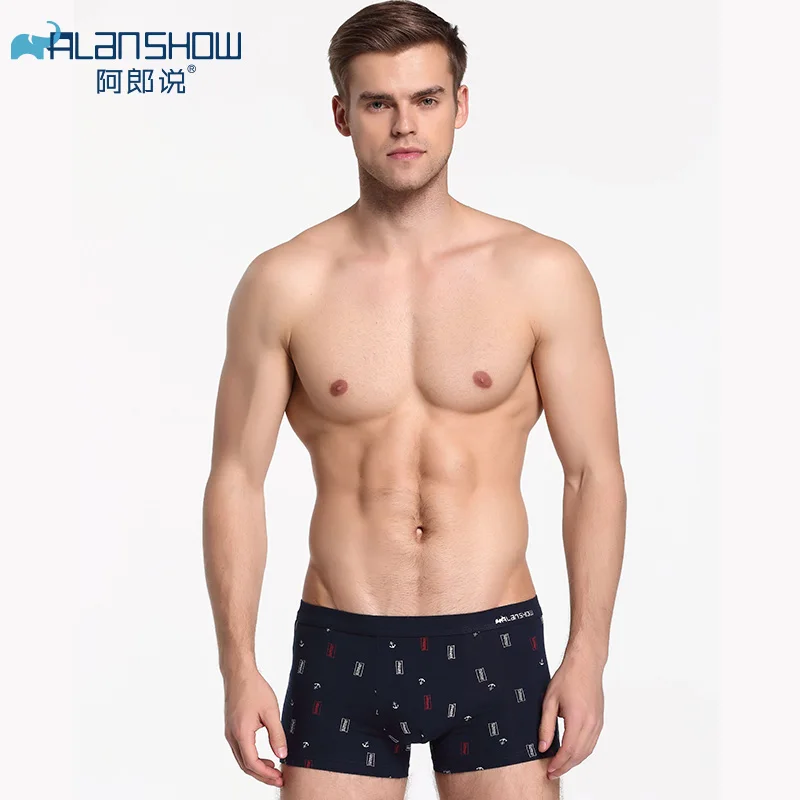 

ALANSHOW Mens Underwear Soft Boxers Modal Boxer Men Solid Boxer Shorts Plus Size Boxers Comfortable Mens Underwear