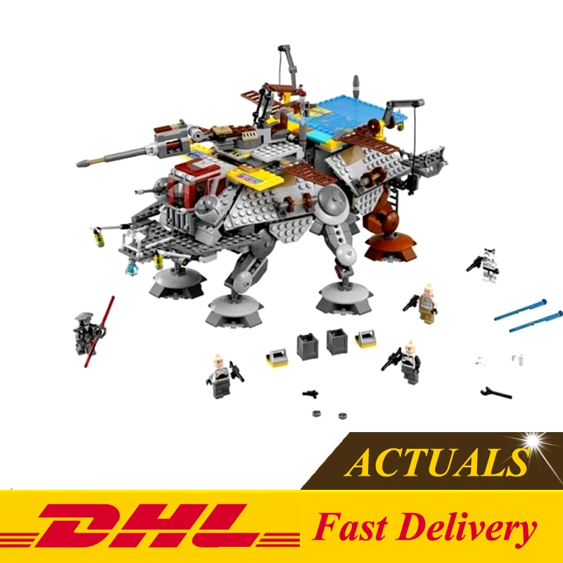 

LEPIN 05032 740pcs Star Wars Captain Rex's AT-TE 75157 Building Blocks Compatible with Star Wars Toy Boys Toys Gift