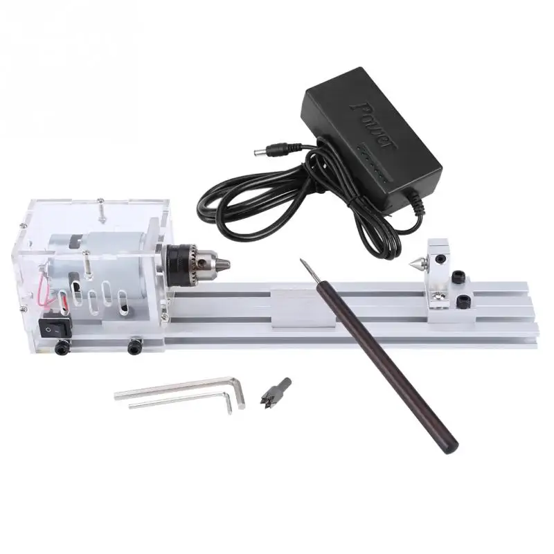 

1Pcs 220V Mini Lathe Beads Machine Woodworking DIY Polishing Cutting Drill Rotary Tools