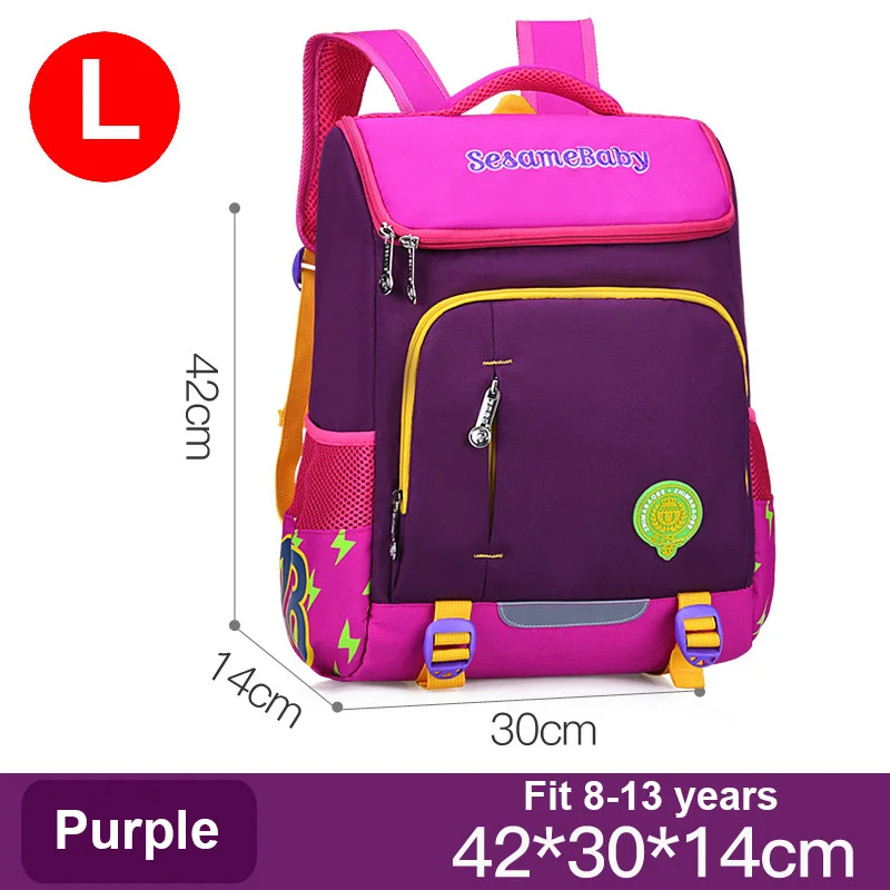 Водонепроницаемый рюкзак в русском стиле для маленьких девочек; школьный рюкзак для детского сада; тканевый рюкзак для детей; школьные рюкзаки - Цвет: 712 Purple big
