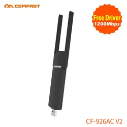 6 шт. бесплатно драйвер 1200 м 802.11ac USB3.0 Wi-Fi адаптер COMFAST AC беспроводной сетевой карты компьютера plug and play поддержка windows XP