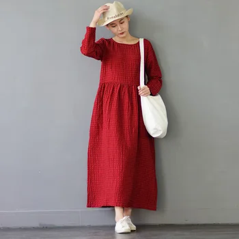 

New women silk high waist loose dress S266