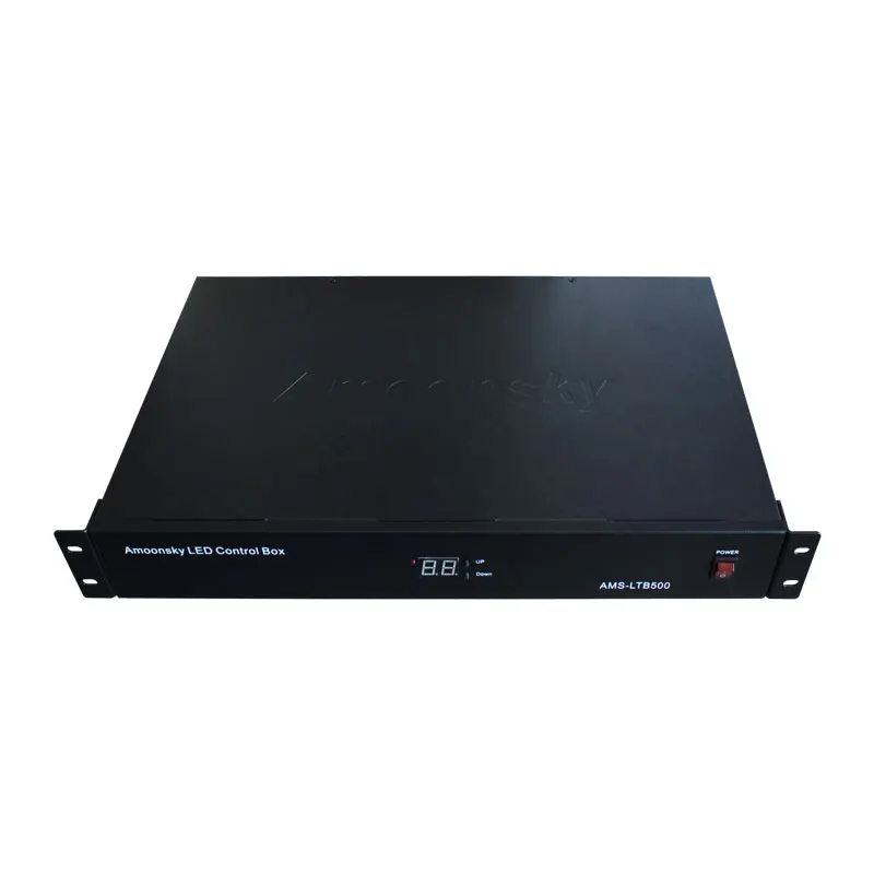 Светодиодный AMS-LTB500 коробки отправителя для светодиодный Прокат может установить 4 карты отправки, такие как ts802d msd300 с DVI spliter от 2 до 4