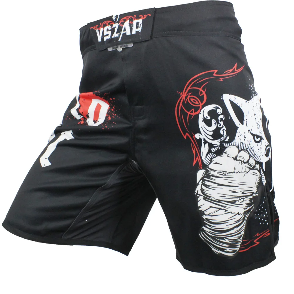 VSZAP Встроенный 2 одежда для боев MMA боксерские плавки джиу джитсу штаны Haya Muay Thai
