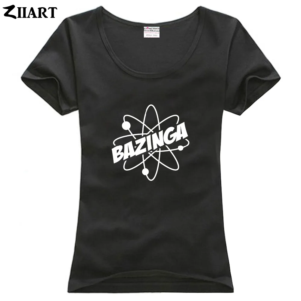 Парная одежда Bazinga Science Atom для девушек и женщин женская хлопковая Футболка с
