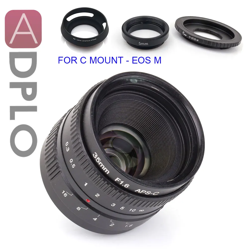 Adplo APS-C 35 мм f/1,6 объектив+ 3 знака после Подарочный костюм для Nikon 1 M4/3 micro 4/3 Pentax Q/Nex/Fuji fx для цифровой однообъективной зеркальной камеры canon EOS M камера X-T2 X-Pro2 X-E2S