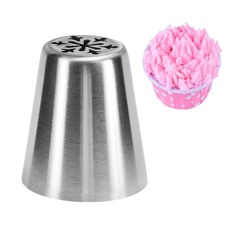 VOGVIGO DIY Cake Decorating Tools Cookie snowflake Russia Nozzle Pastry Tips Icing Piping Nozzle Stainless Steel Cream Nozzles