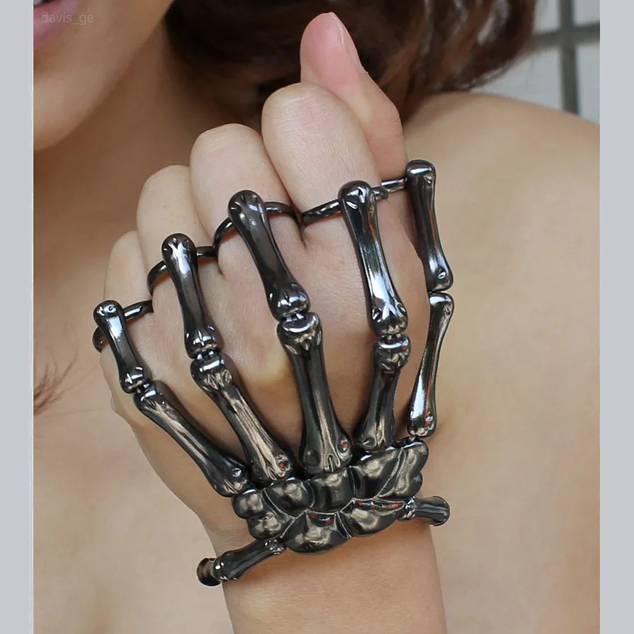 Unique Fashion Style Halloween Hand Skull Skeleton Elastic Bracelet Bangle RCH Free Shipping Men Women Costume Play Party
Unique Fashion Style Halloween Hand Skull Skeleton Elastic Bracelet Bangle RCH Free Shipping Men Women Costume Play Party