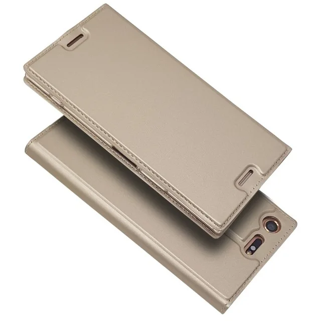 Чехол-кошелек для sony XZ Премиум Флип-Чехлы для Coque sony Xperia XZ Премиум кожаный чехол для телефона чехол для карт держатель чехол - Цвет: Золотой