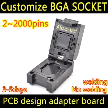 

BGA110 Custom socket adapter test jig BGA LGA110 LBGA110 CSP110 QFN110 SOCKET CPU LPDDR North Bridge South