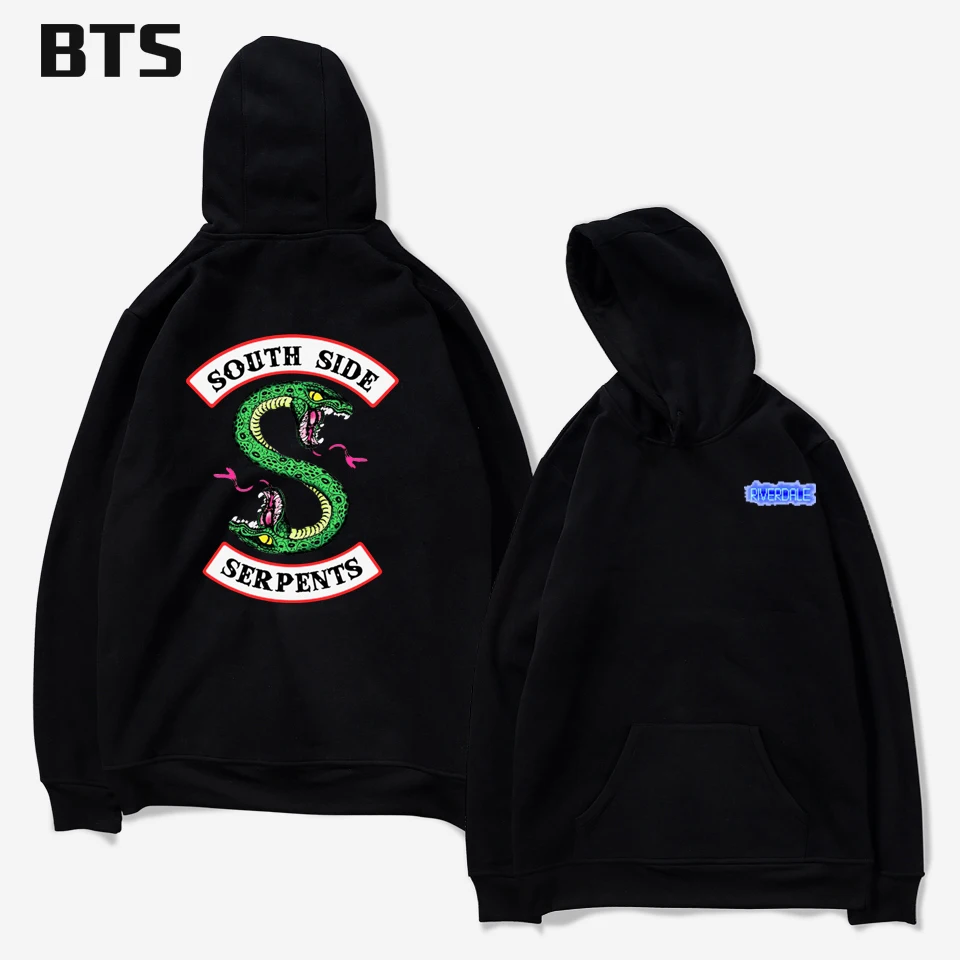 

A Riverdale Oversized Hoodie Print European Style Boys Streetwear Tops Creative Winter Hoodies Men Sweatshirts Hooded Pullover