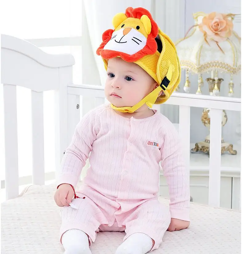 Детская Защитная хлопковая мягкая шапка для младенцев, шлем для защиты от столкновений, спортивные детские шапки, скидка 30