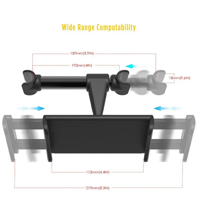 Универсальная автомобильная задняя Подушка держатель для телефона Подставка для планшета на заднее сиденье подголовник Кронштейн для iPhone X/8 iPad мини планшет 4-11 дюймов