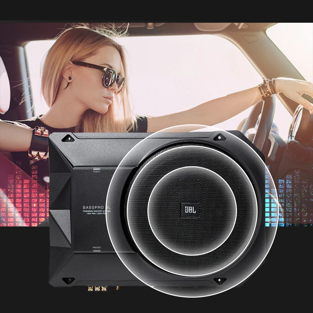 JBL Basspro SL 8 дюймовый 125 Вт автомобиля активная Динамик ультра тонкий