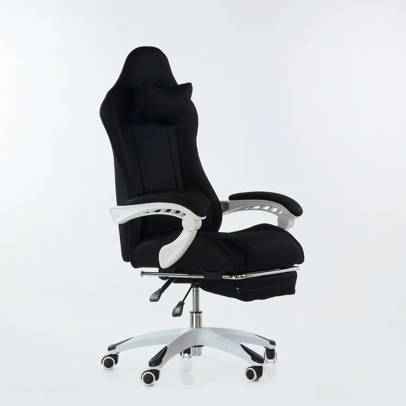  95273 Barneo K-140 Black Gaming chair computer chair mesh fabric high back plastic armrests free sh