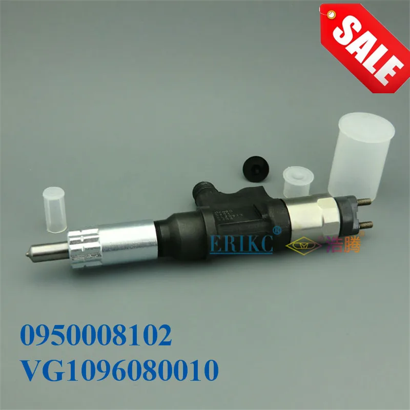 

ERIKC 0950008102 Injector 8102 Auto Assy Diesel Fuel Inyector Nozzle 095000-8102 Common Rail Oil Pump Injection for HOWO Truck