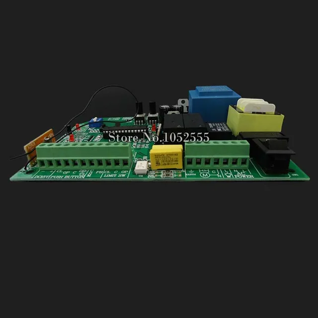 High Quality AC sliding gate opener control board with 2pcs remote