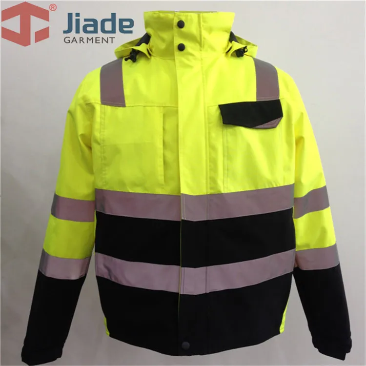 Jiade Men's Work Wear Winter Jacket Reflective Winter Jacket High
