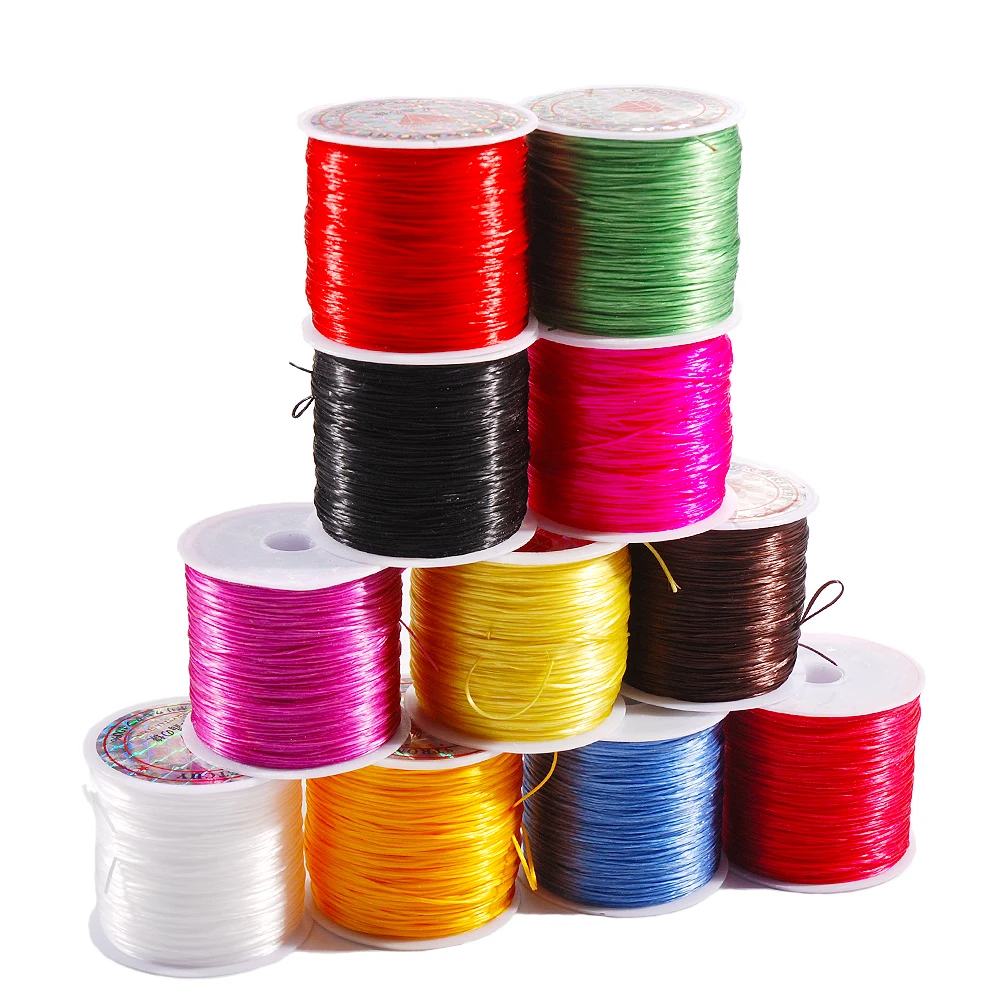 

60m/Roll Colorful optional 0.5mm Transparent Stretch Elastic Crystal Line Bead Rope String Thread DIY Necklace Bracelet Jewelry