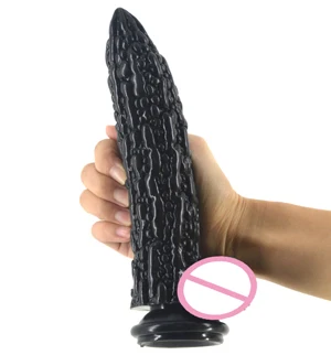 21cm Bitter Melon Dildo Flexible Penis Dick With Suction Cup woman masturbator Bitter Gourd Big Penis Adult Sex Toy for women
