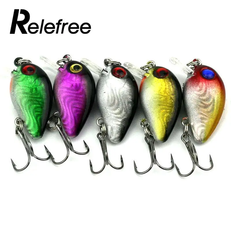 Relefree 1Pcs 1.5g 3cm Topwater Wobbler Japan Mini Fly Fishing