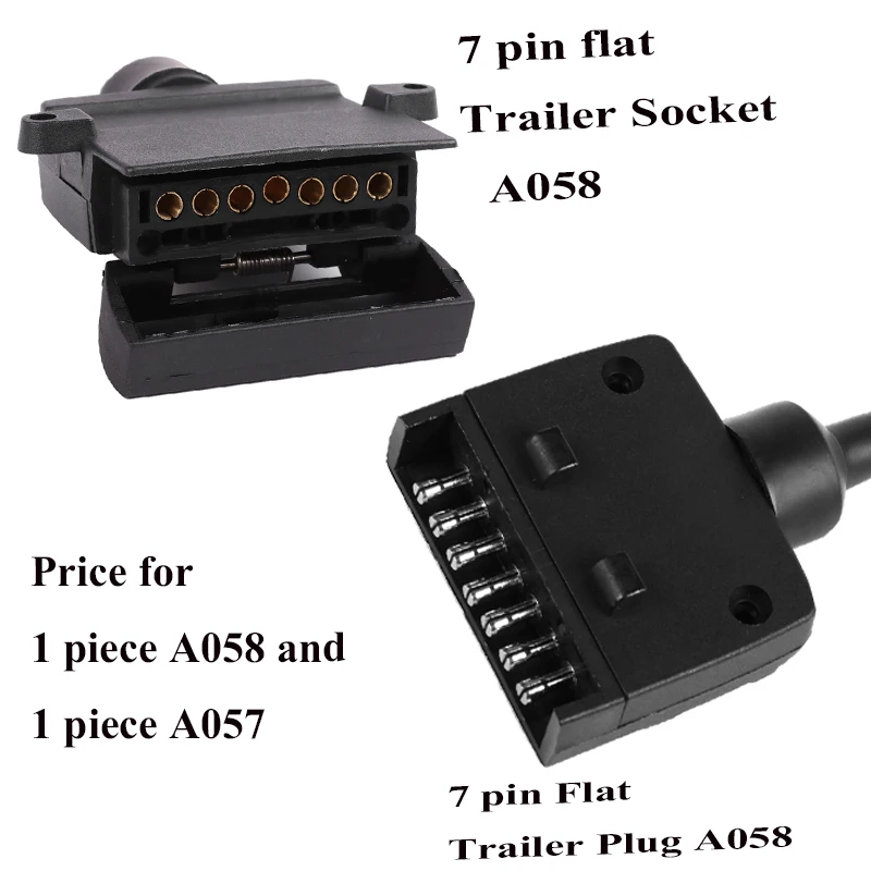 

New Zealand 12v 7 pin way core trailer adapter plug socket connector waterproof caravana rv accessory car campe autoparts