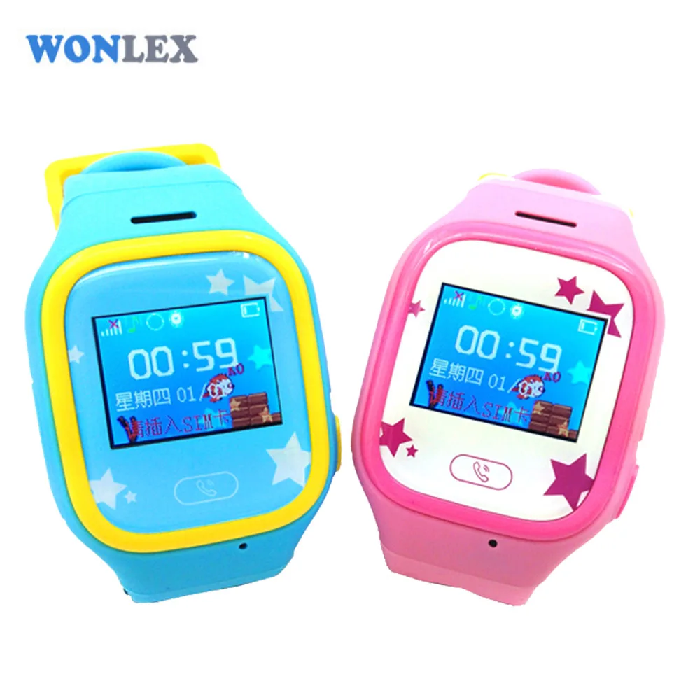 Wonlex 2016 New MTK2503 LBS/GPS/Beidou/WIFI Positioning Children Watch