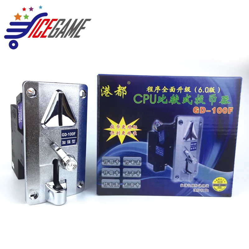 

GD100F Comparison cpu electronic Coin selector for game machine arcade machine coin acceptor