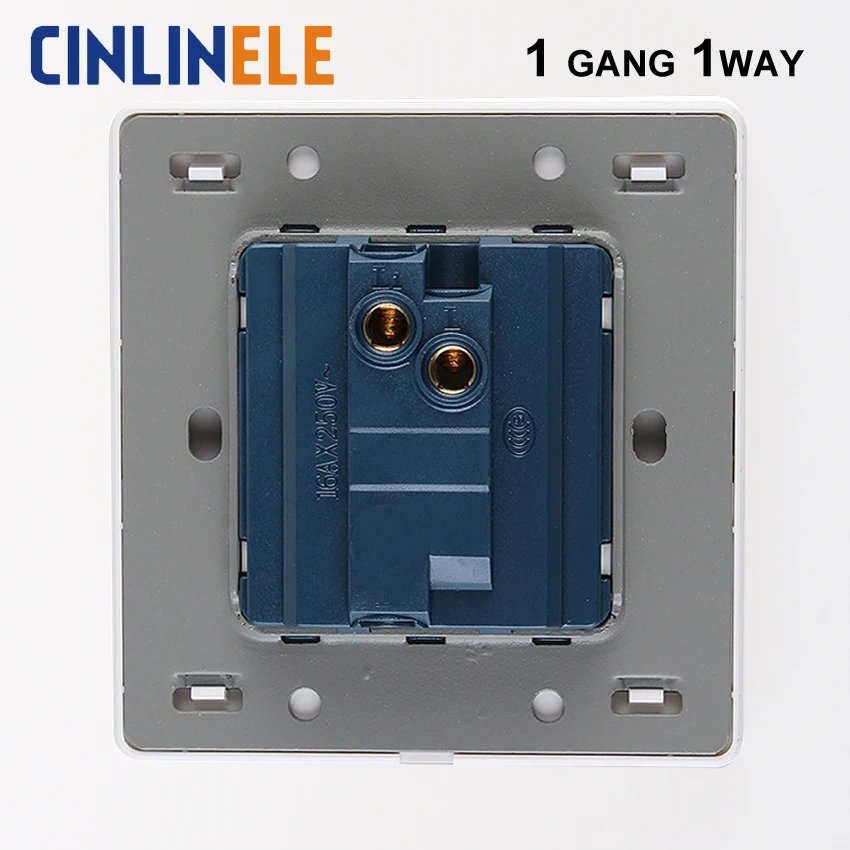 Luxury Wall Switch 1 Gang Way Ivory White Brief Art Weave Light AC 110~250V 10A No border design 86mm*86mm|1 gang|way switchswitch switch |