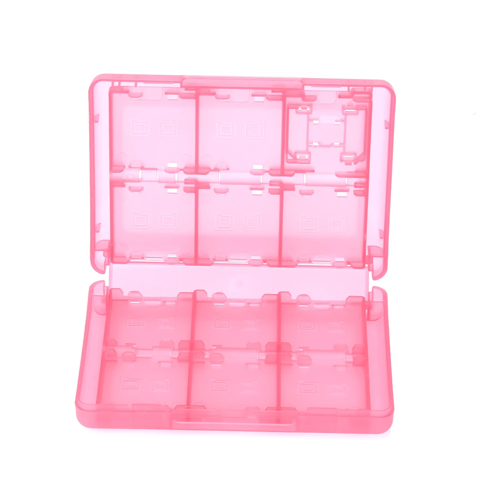 

28 In 1 Game Card Storage Case Box Durable Hard Plastic Pink Game Cards Protective Holder For Nintendo 3DS DSL DSi DSi LL