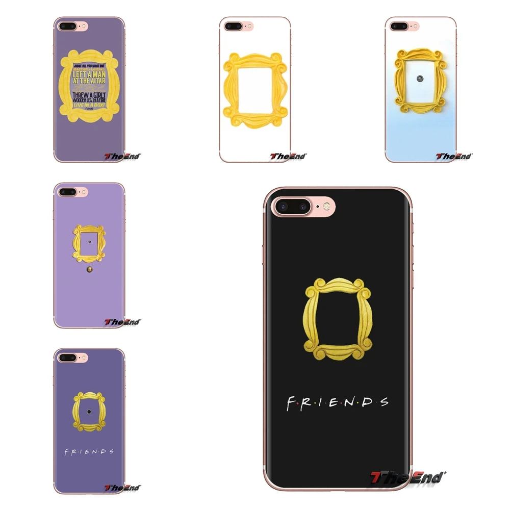 Soft Transparent Shell Covers Monica's Peephole Door Frame For Huawei Mate Honor 4C 5C 5X 6X 7 7A 7C 8 9 10 8C 8X 20 Lite Pro |