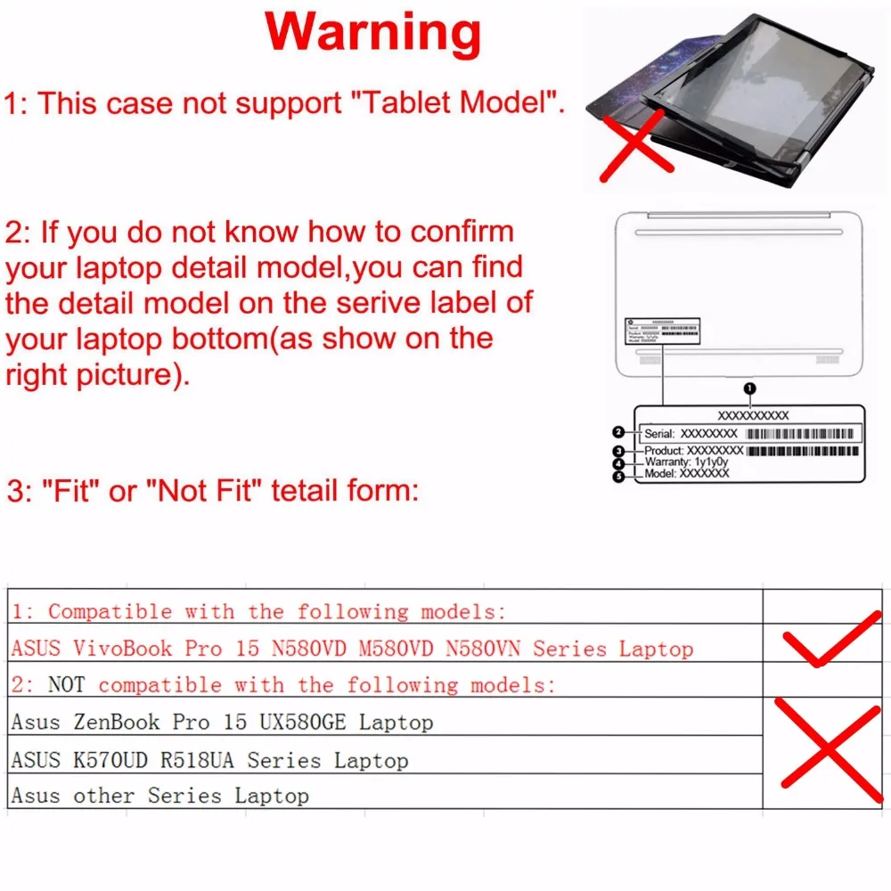 Alapmk Capa Protetora para 15.6 Asus Vivobook Pro 15 N580vd M580vd N580vn Portátil Não se Encaixam em Outros Modelos - Imagem 2