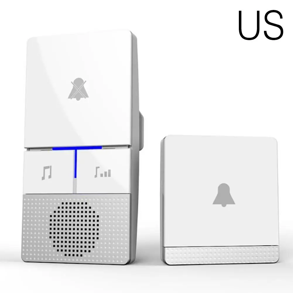 

Wireless Smart Door Bell Waterproof Wall Plug Chime LED Flash Electronic Doorbell intercom video doorbell Wireless doorbell