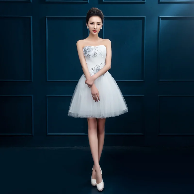 Brand New Evening Dresses Short Bride Gown Glamorous Princess Ball Prom Party Homecoming/Graduation Formal Dress