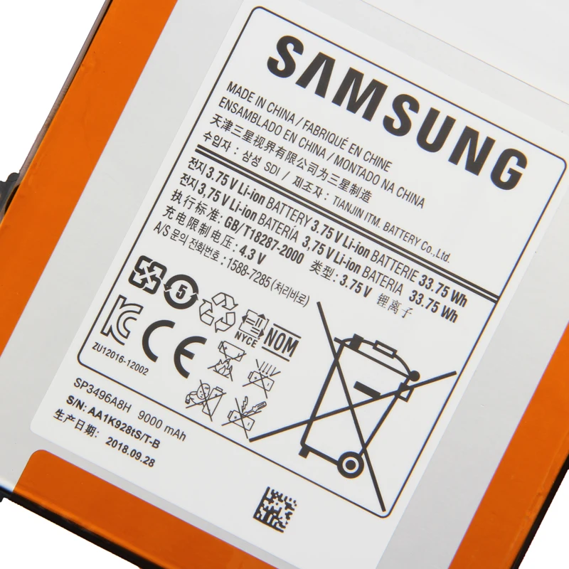 Samsung сменный аккумулятор SP3496A8H для samsung Google Nexus 10 GT-P8110 HA32ARB SP3496A8H(1S2P) аккумулятор 9000 мАч