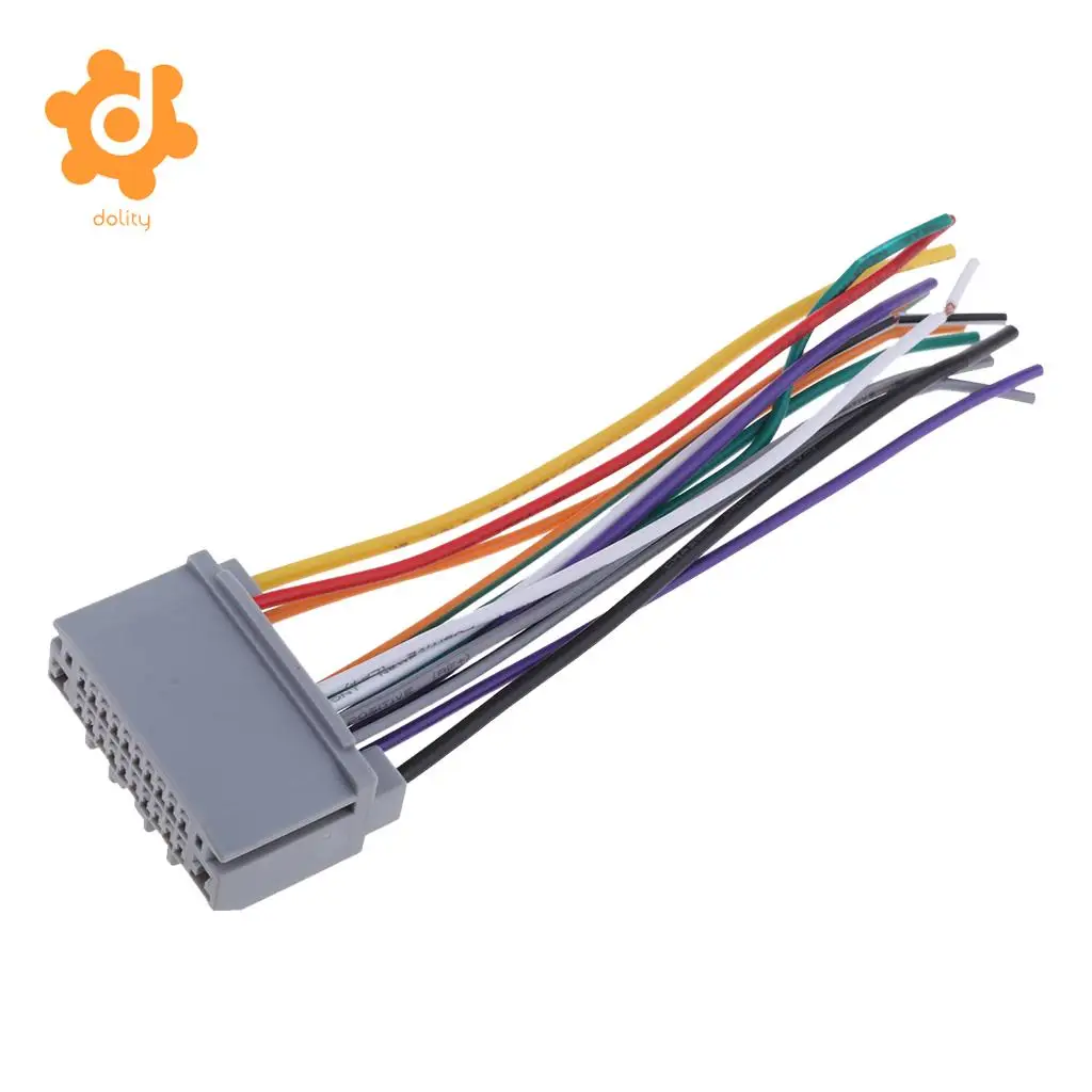 dolity Audio Car Stereo Wiring Harness CD Player Wire for Jeep Wrangler Compass