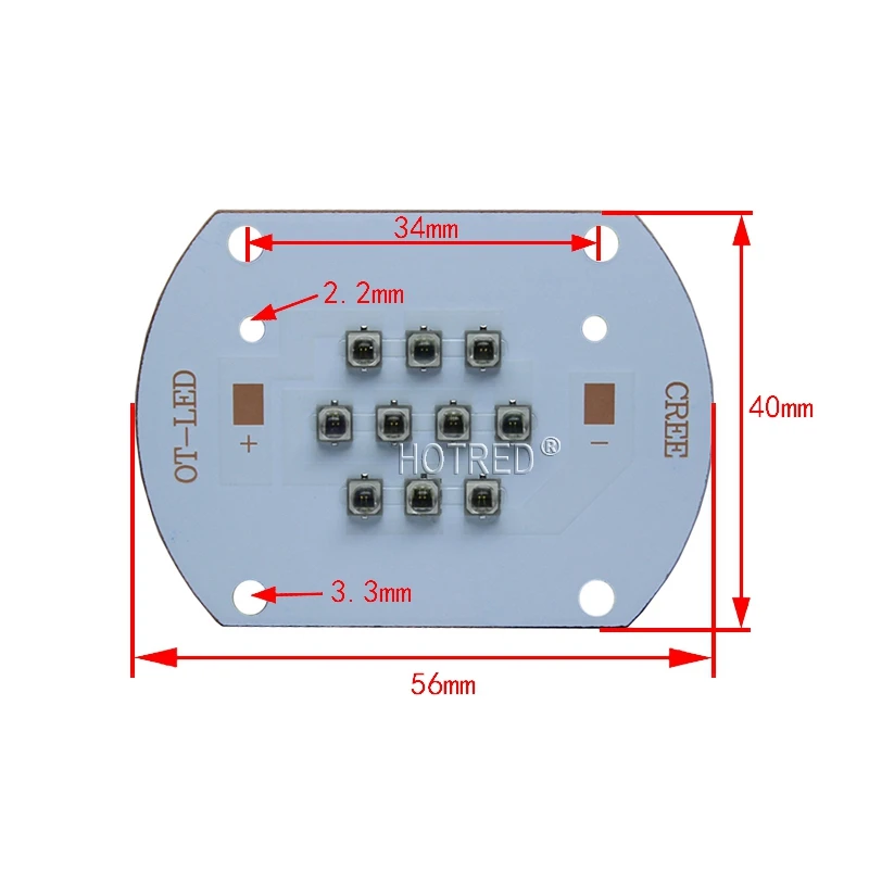 Высокая Мощность светодиодный 3535 чип 730nm 850nm 940nm IR светодиодный инфракрасный мощностью 10 Вт, 20 Вт, 30 Вт, 50 Вт 850 нм 940 нм излучатель светильник светодиодный лазерный диод