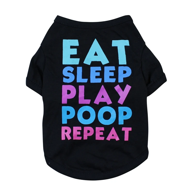 Spring Summer Dog Clothes Colorful Letters Printed Breathable Vest font b Pet b font Puppy Chihuahua