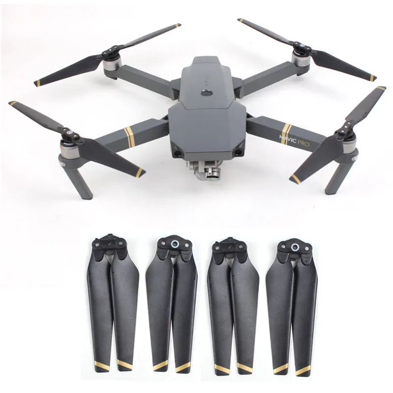 2 пары 4 шт. быстросъемный складной Пропеллер CW+ CCW лезвия для DJI Mavic Pro складные 8330F быстрые замки