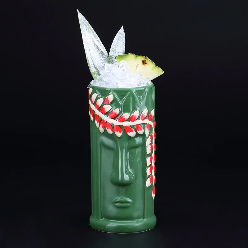 

New Hawaiian Girl Personality Tiki Cocktail Cup Summer Special Cocktail mug Ceramic Cup