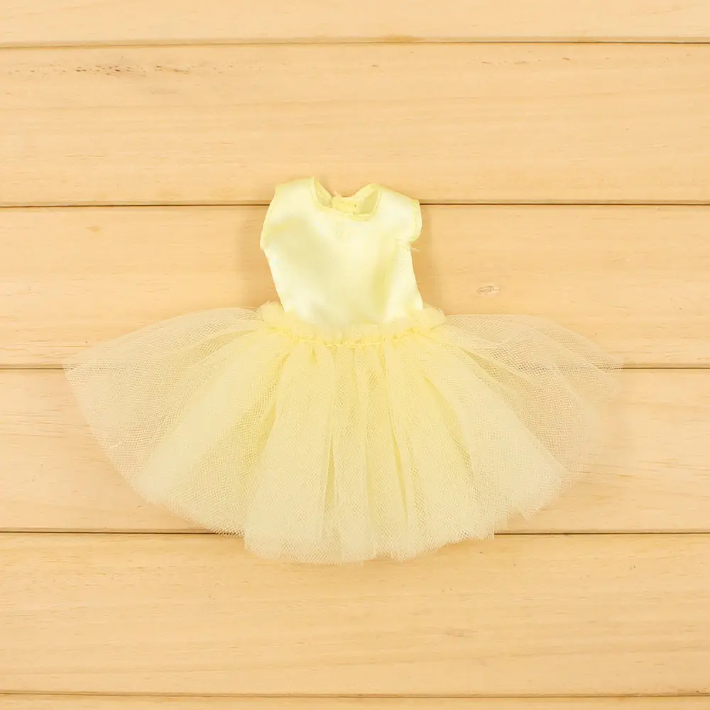 Blyth doll colthes розовая и желтая кружевная юбка с жакетом для сустава - Цвет: yellow dress