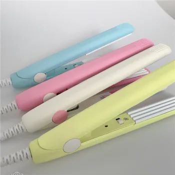 

Mini Ceramic Electronic Hair Straightener Iron Chapinha Straightening Corrugated Irons Hair Crimper Styling Tools 220V