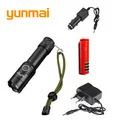 Powerful UV Red Laster+T6 LED 3 Modes Hunting Flashlight 4000 Lumen Zoom Tactical Flash Light Torch for 18650 / AAA Battery