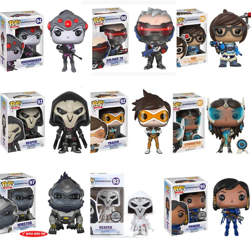 

Funko pop OW Game Figure REAPER McCREE SYMMETRA LUCIO MEI Vinyl Action & Toy Figures Collectible Model Toy for Children