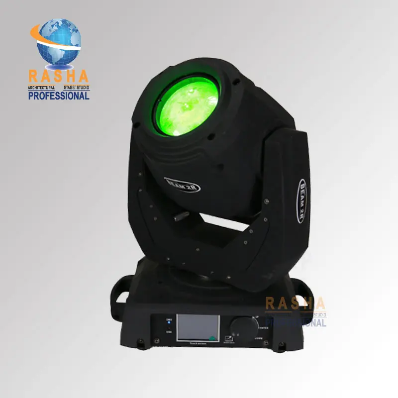 

4X LOT Rasha 2R 130W Shary Moving Head Beam With 14 Gobos, 3 Layer Lens,Touch Screen LCD Display DMX Stage Light For Audio